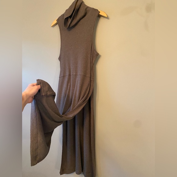 Free People We the Free P+S tag sleeveless turtleneck tunic slits country boho - Picture 7 of 7